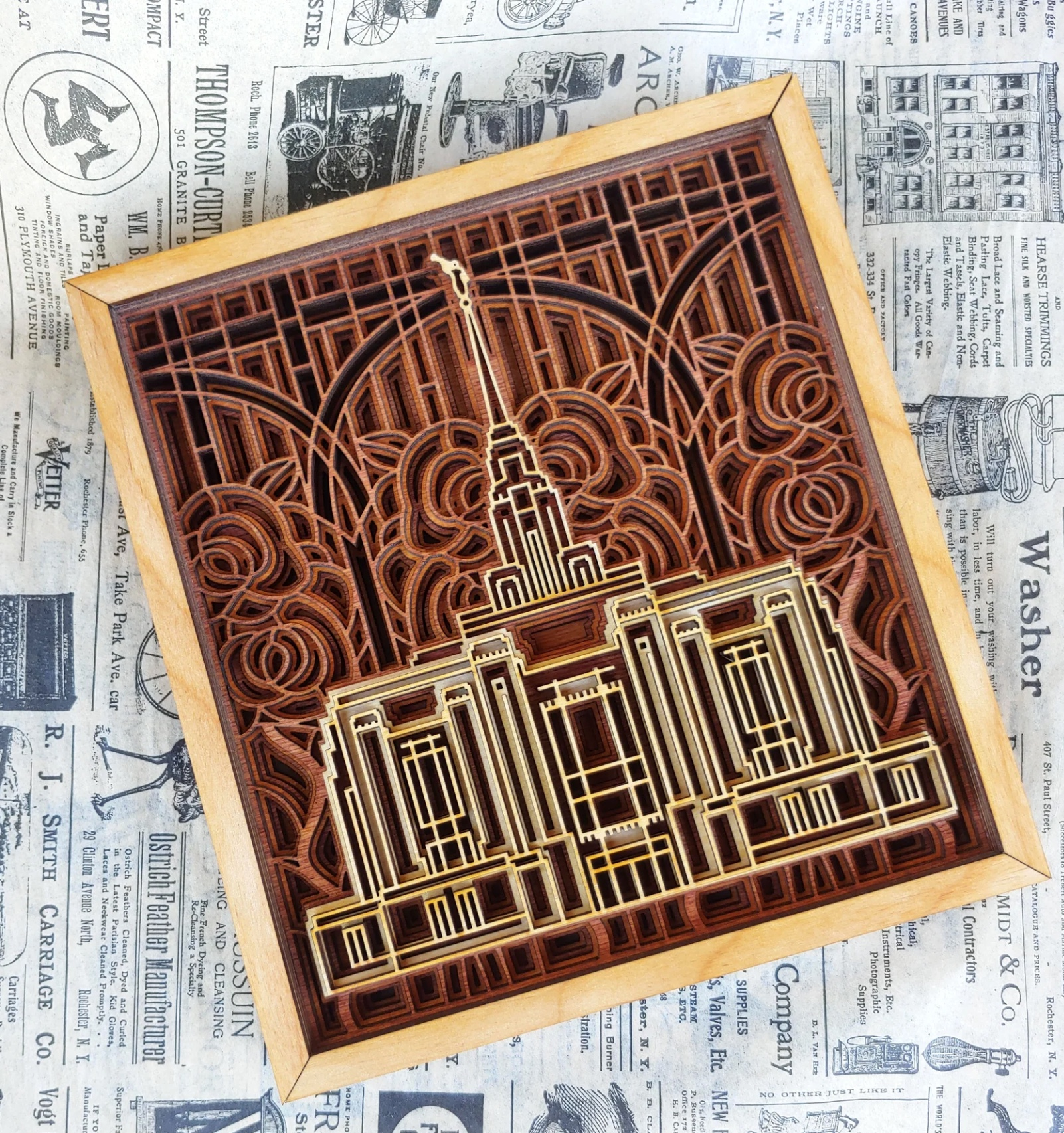 Ogden Utah Temple Layered Wood Plaque, , large image number 3