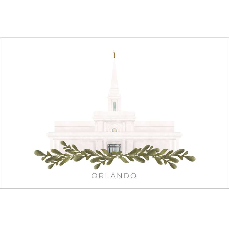 Orlando Florida Temple (18x22 Framed Paper Print), , large image number 2
