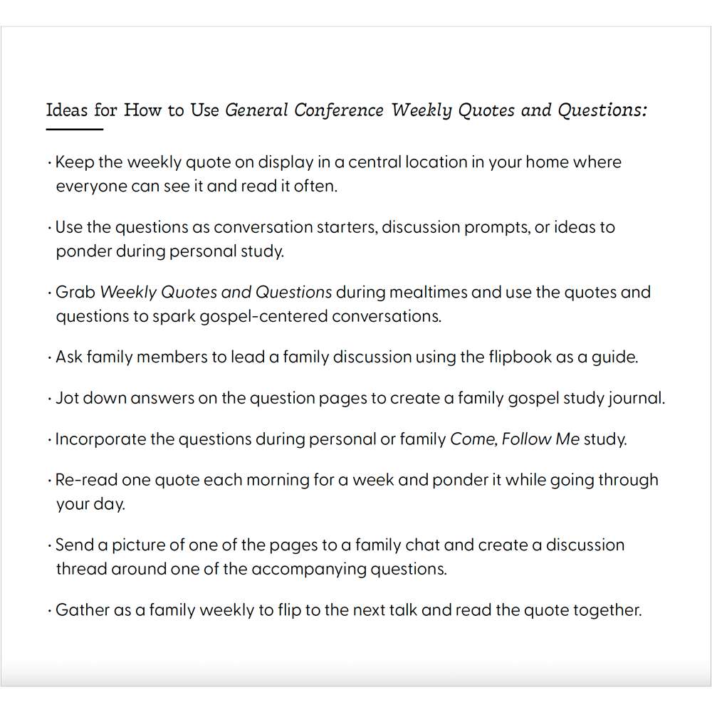 General Conference Weekly Quotes and Questions April 2025, , large image number 3