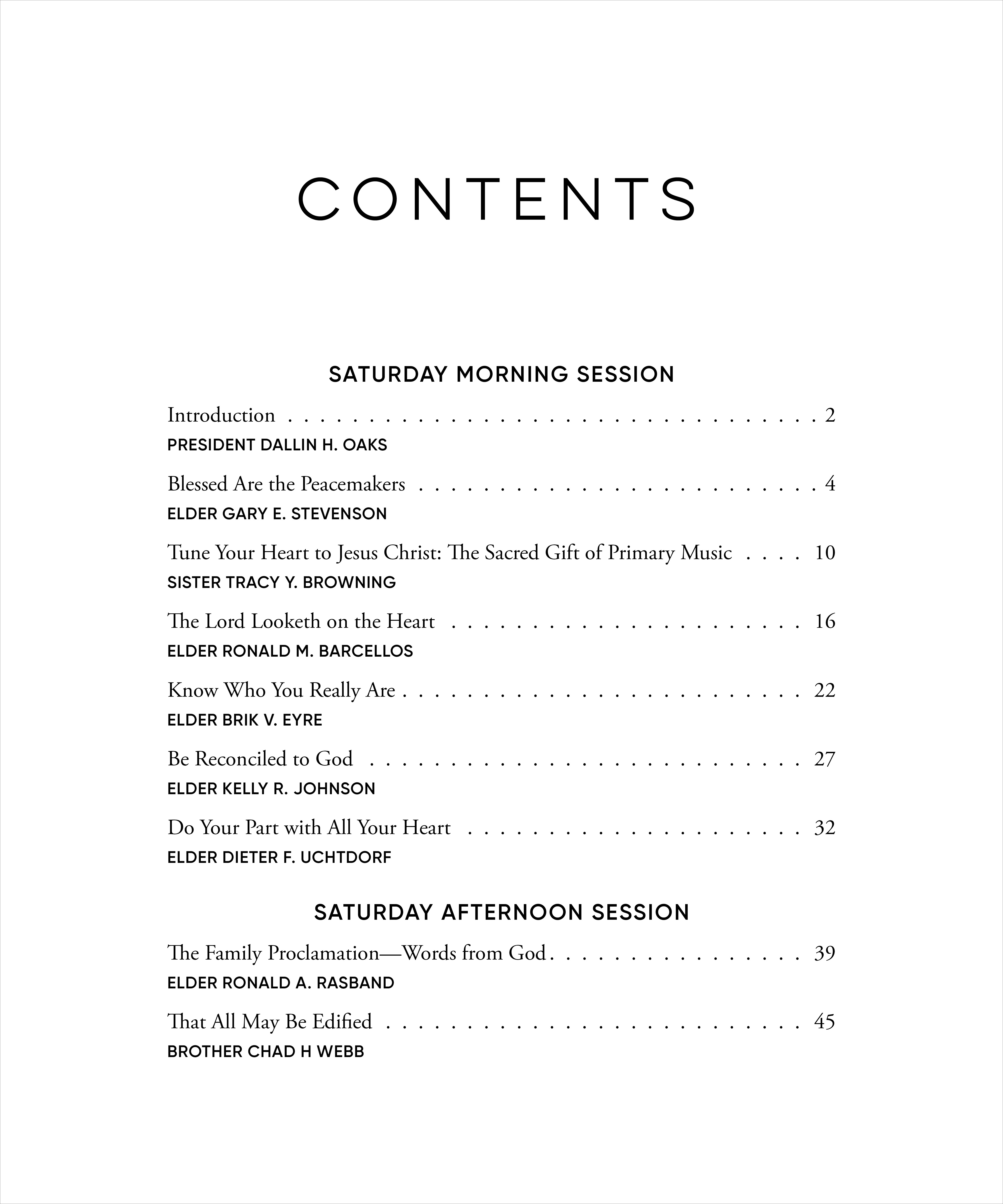 General Conference Addresses, Journal Edition, October 2025, , large