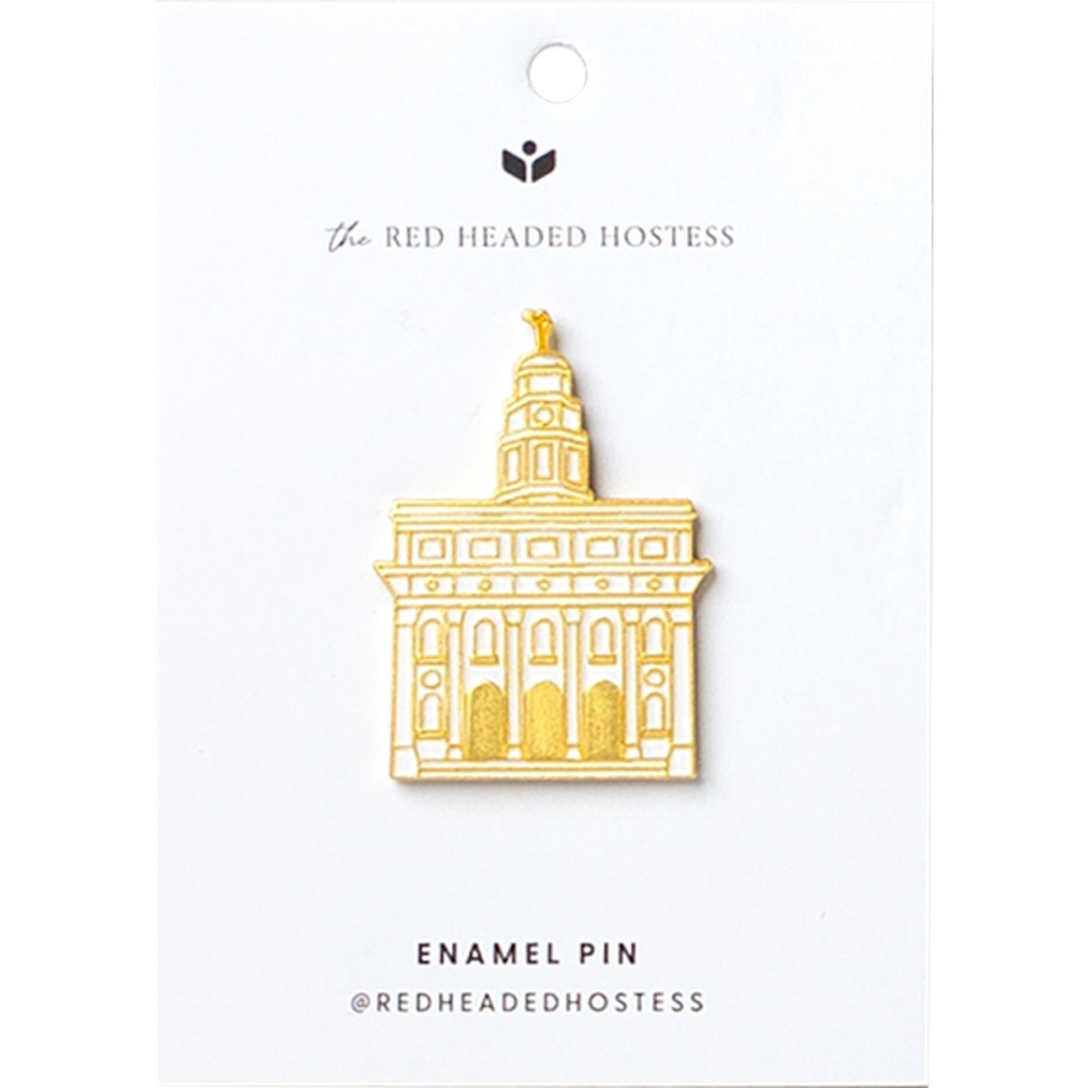 Nauvoo Temple Enamel Pin,  Nauvoo Temple Enamel Pin