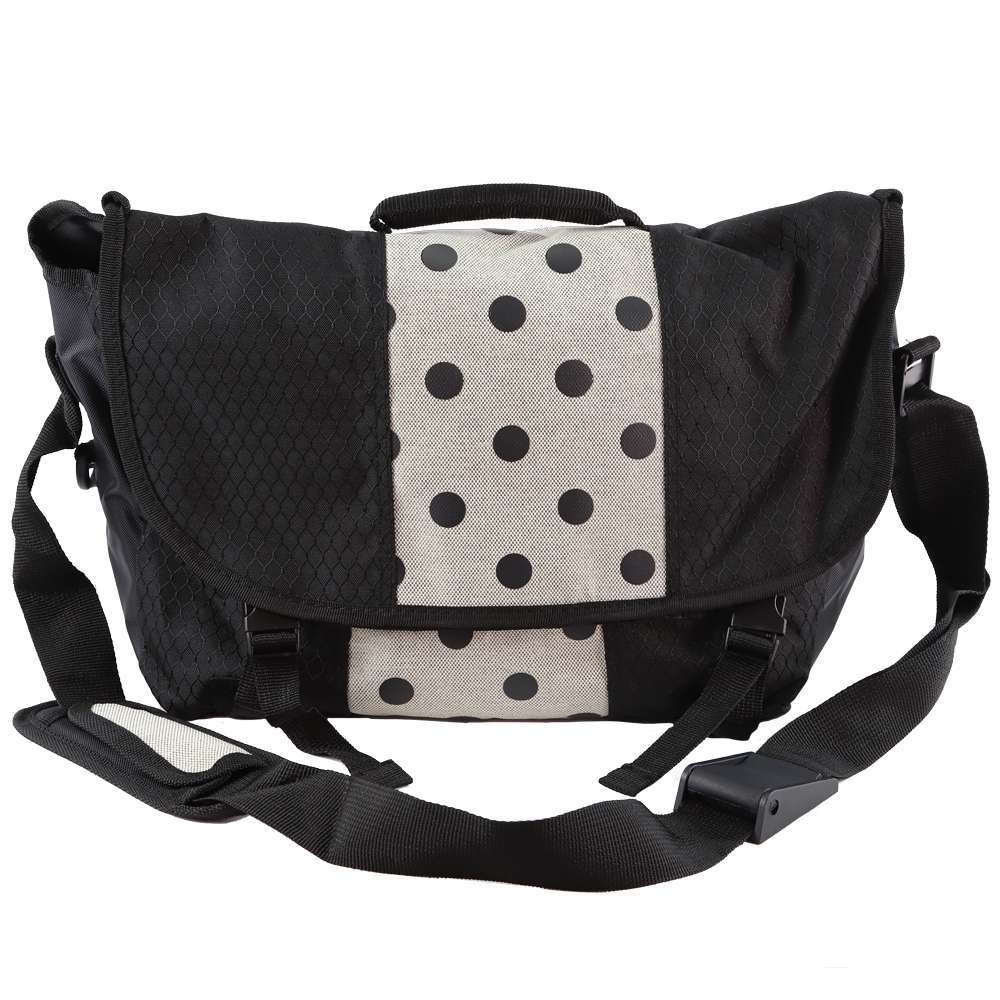 Black Polka Dot Called to Serve Messenger Bag, , large image number 2