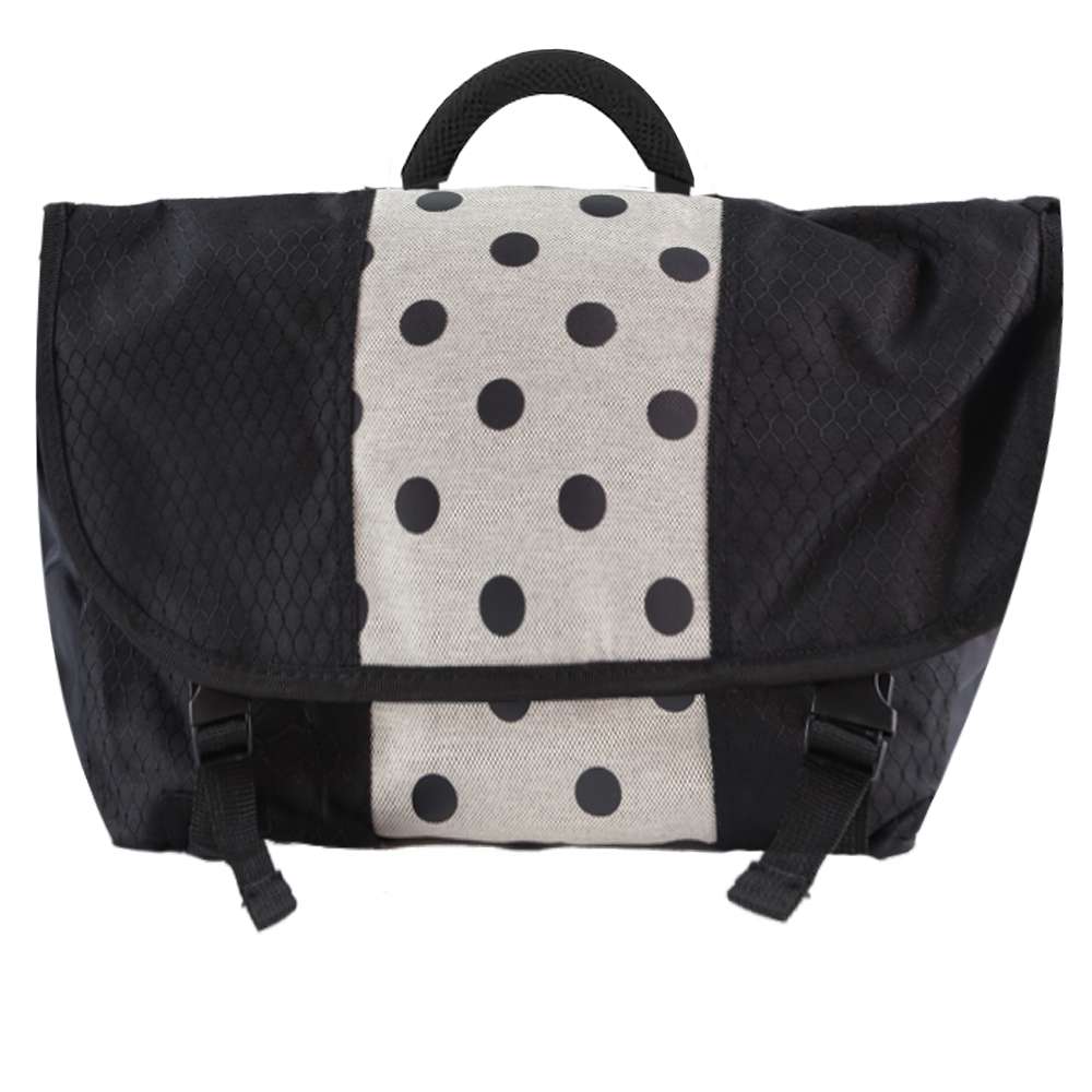Black Polka Dot Called to Serve Messenger Bag, , large image number 3