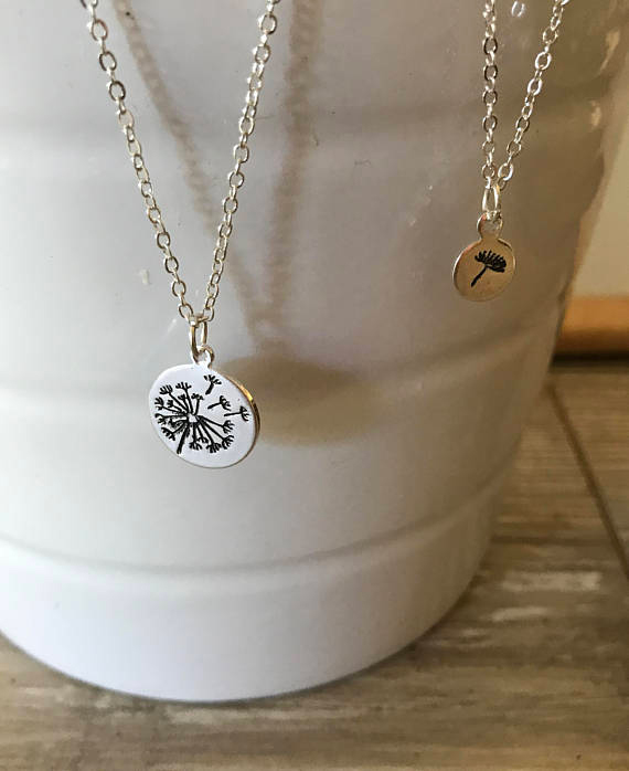 Mother and Daughter Dandelion Necklace Set, , large image number 2