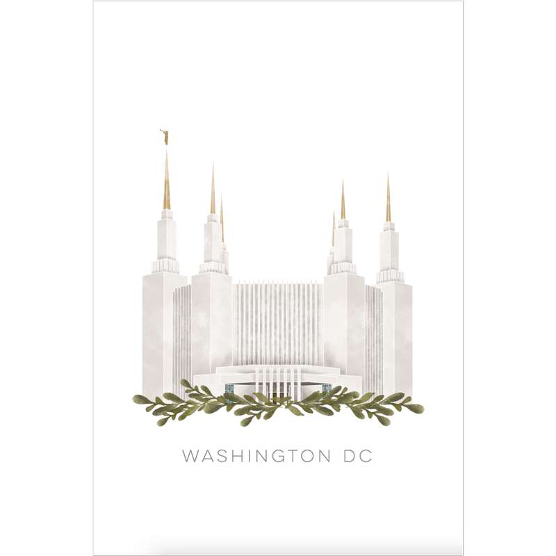 Washington DC Temple (18x22 Framed Paper Print), , large image number 2