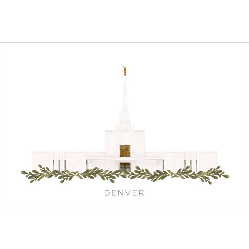 Denver Colorado Temple (18x22 Framed Paper Print), , large image number 2