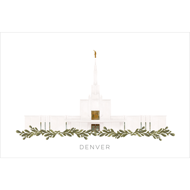 Denver Colorado Temple (18x22 Framed Paper Print), , large image number 2