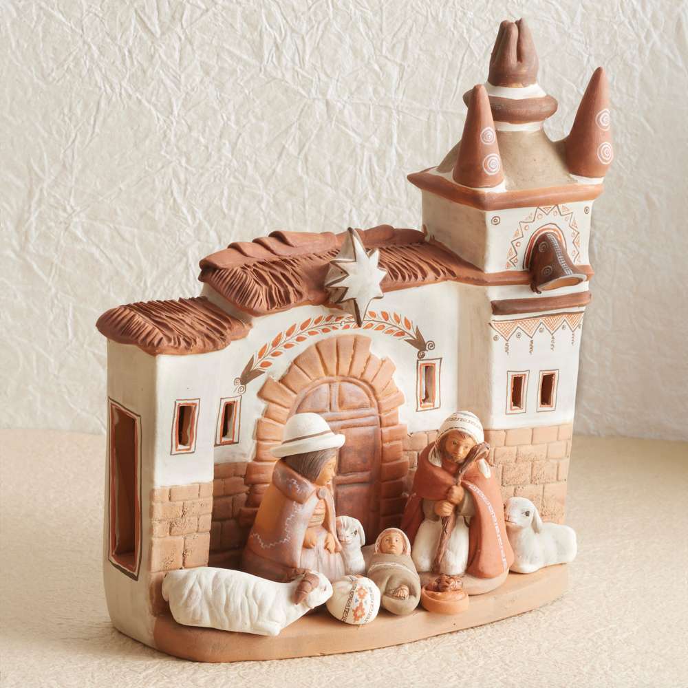 Peruvian Church Nativity, , large image number 1