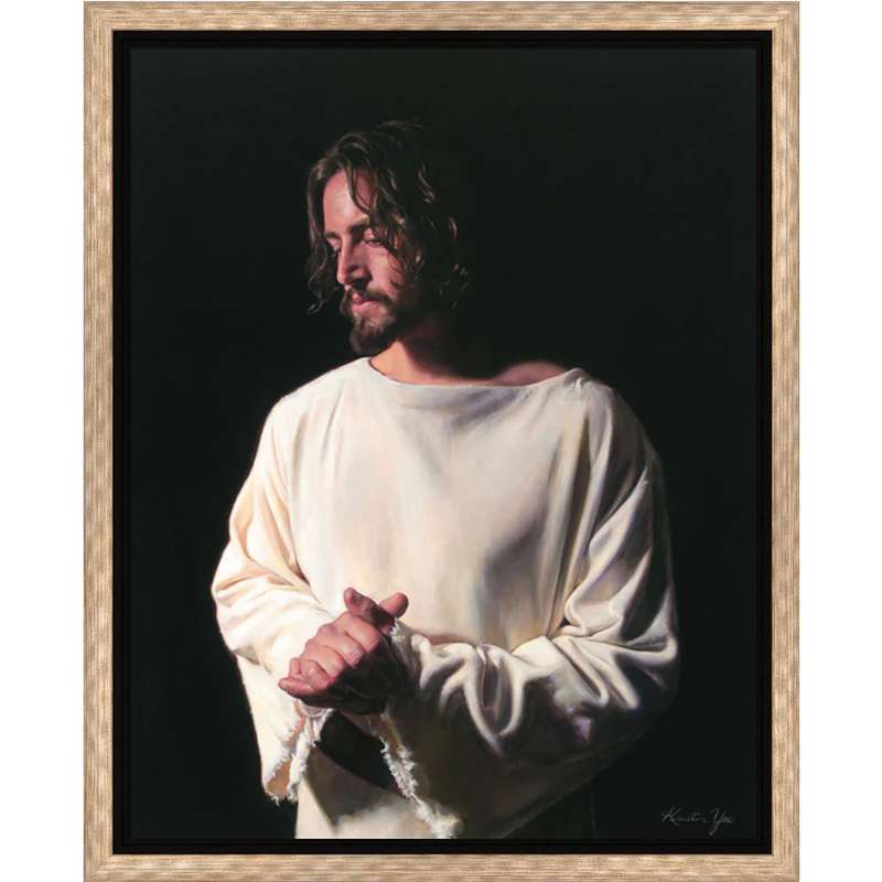 And I Partook (11.5x14.25 Framed Canvas Print), , large image number 0