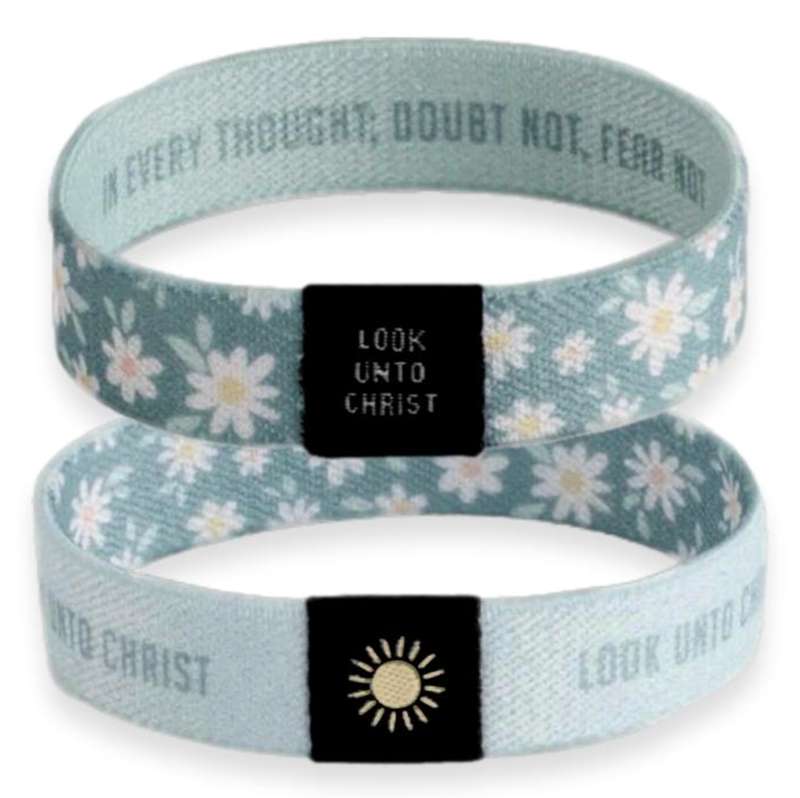 Look unto Christ 2025 Youth Theme Woven Wristband Black, , large image number 3