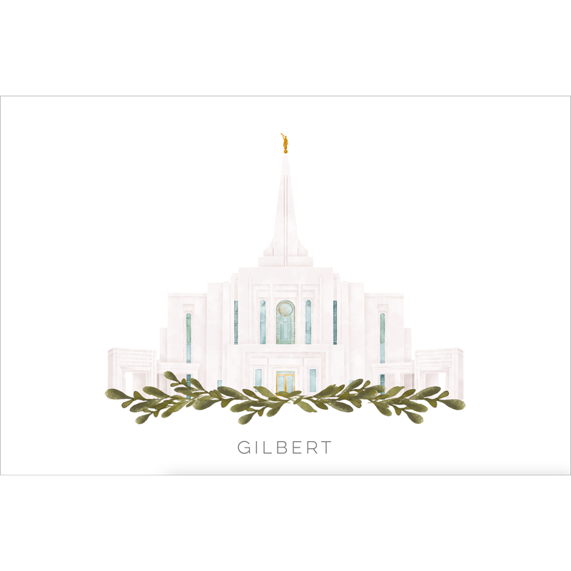 Gilbert Arizona Temple (18x22 Framed Paper Print), , large image number 2