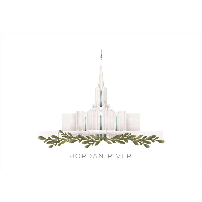 Jordan River Utah Temple (18x22 Framed Paper Print), , large image number 2