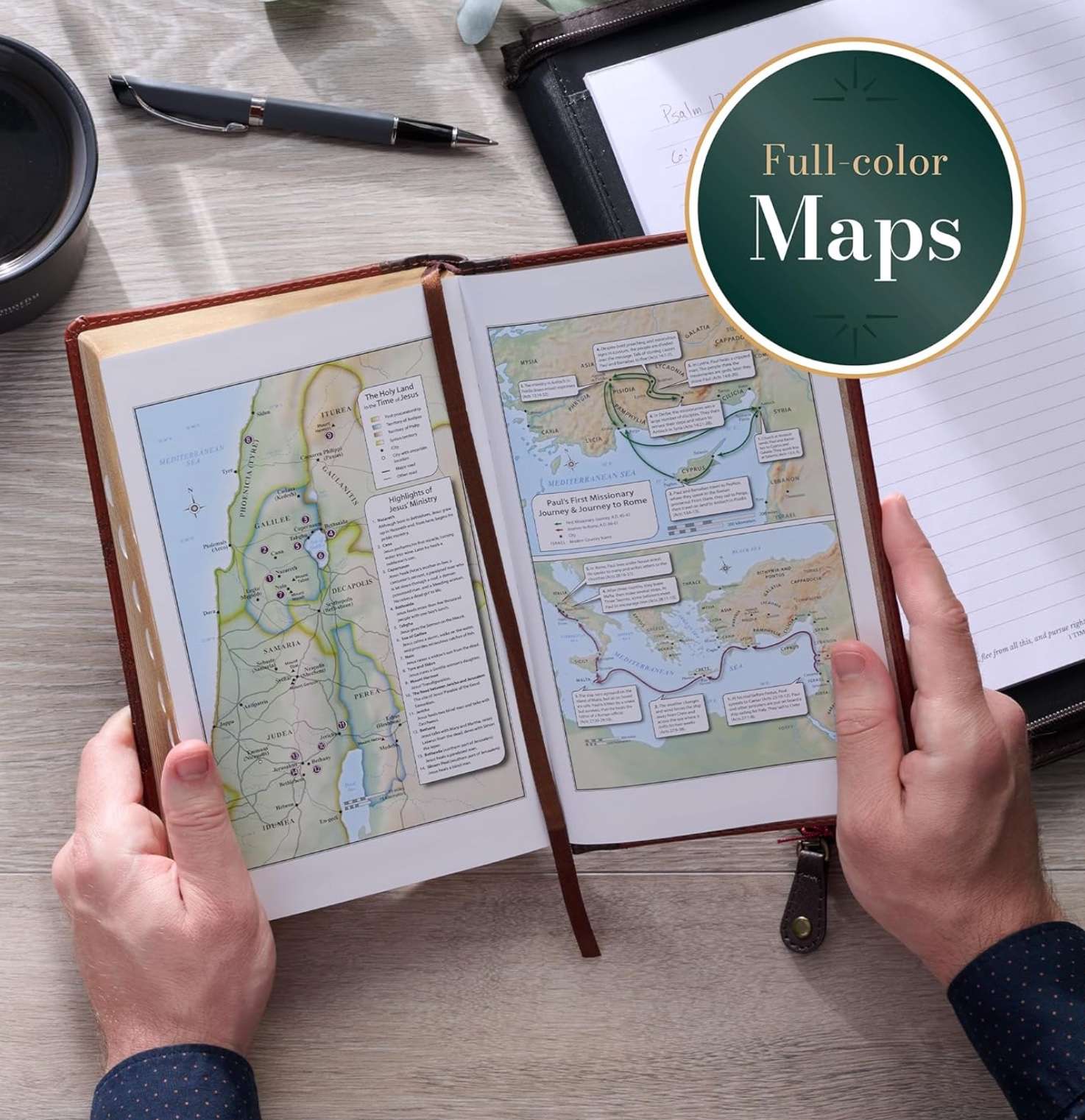 KJV Holy Bible, Giant Print, Faux Leather, Dark Brown, , large image number 4