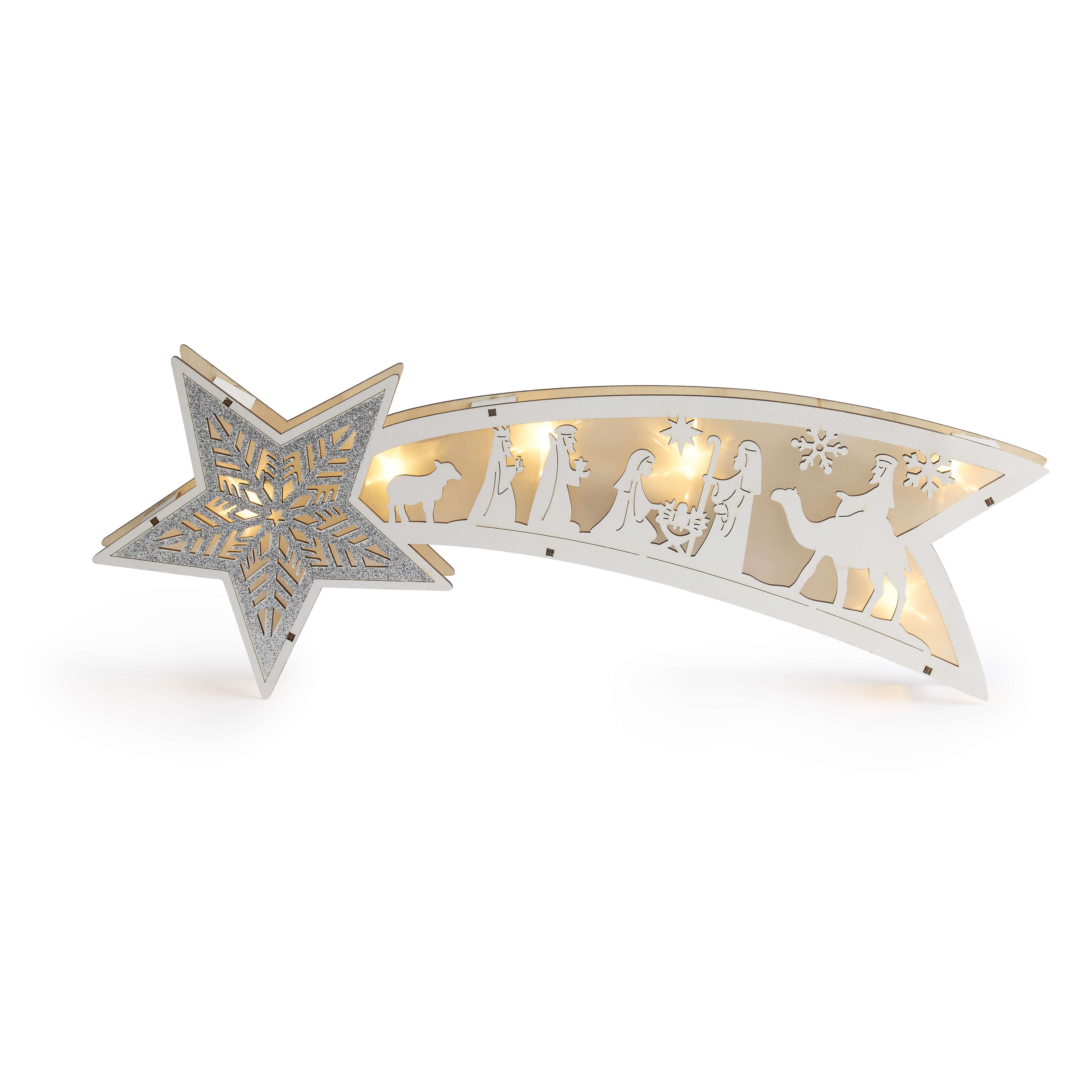 Light-up Holy Family Shooting Star LED Nativity