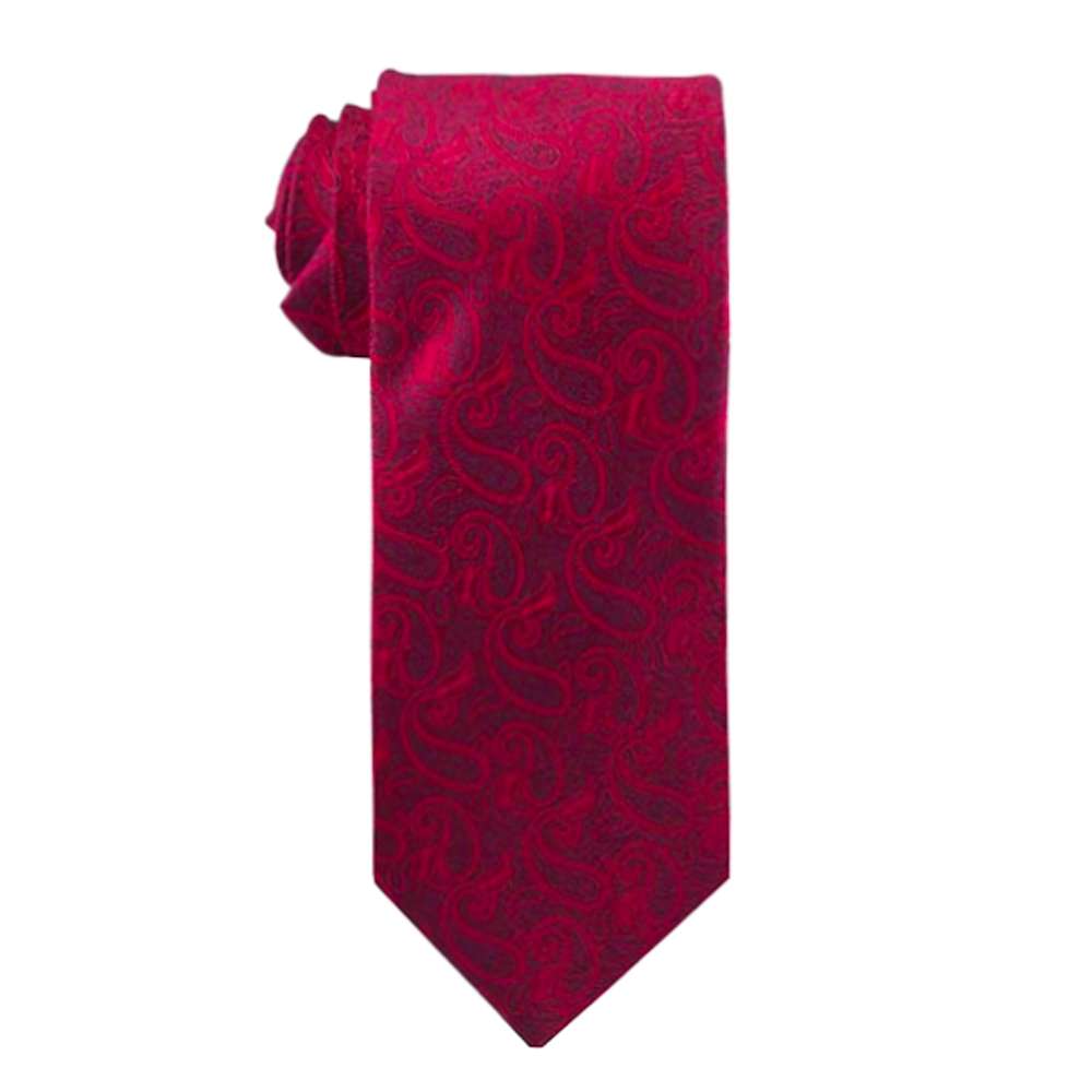 Men's Red Paisley Angel Moroni Necktie