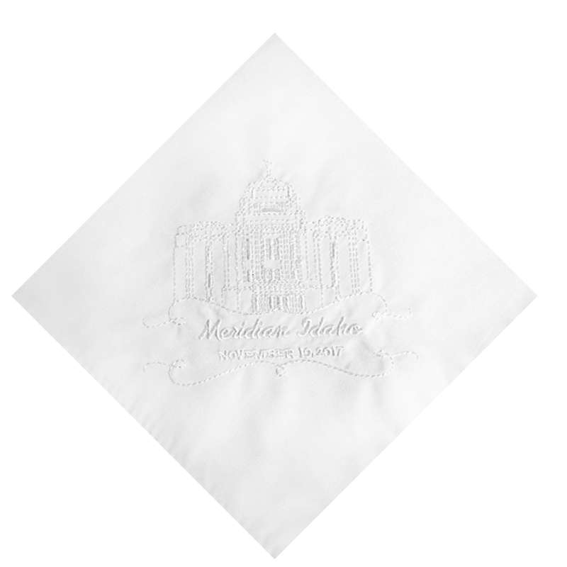 Meridian Idaho Temple Handkerchief