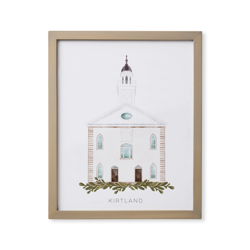 Kirtland Ohio Temple (18x22 Framed Paper Print)
