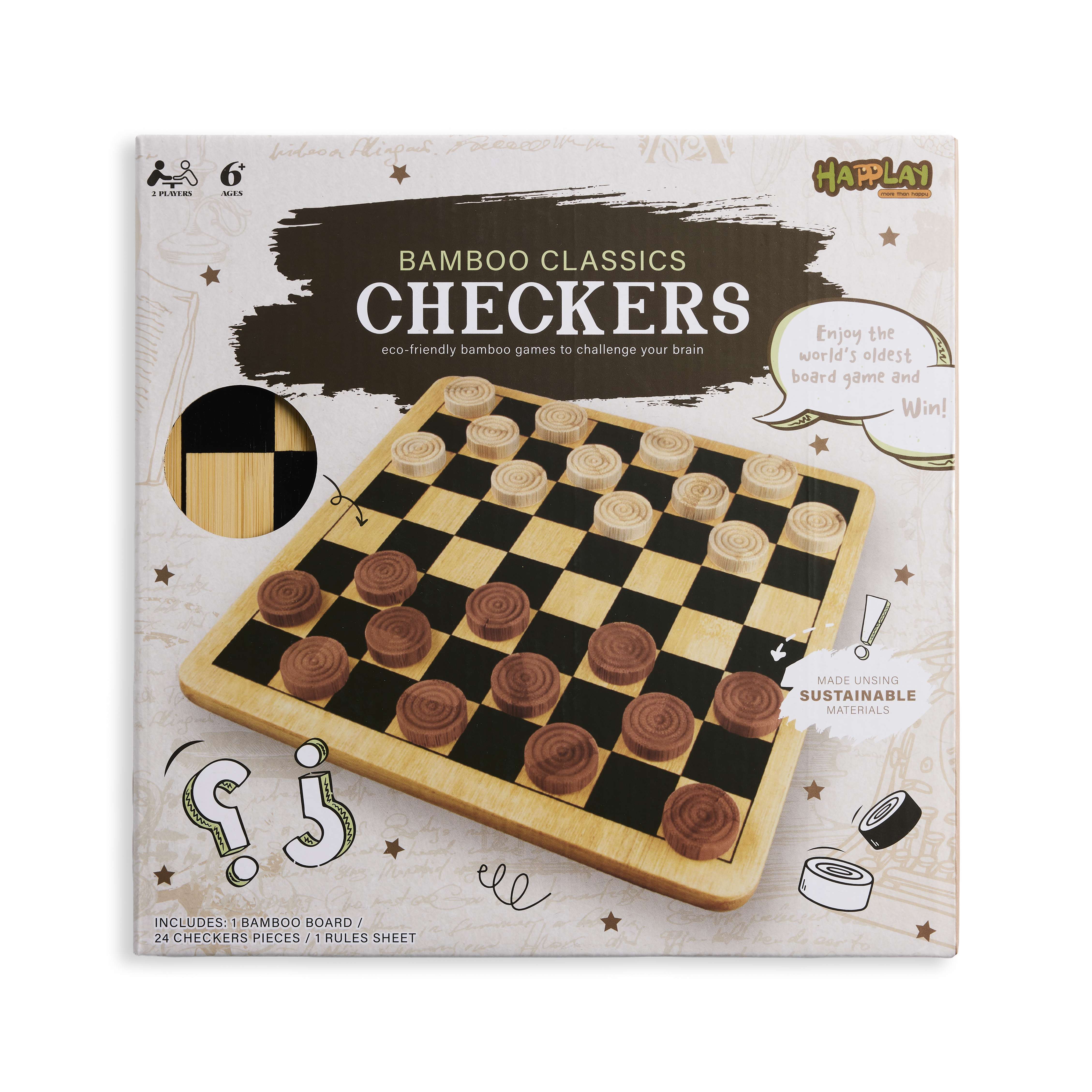 Checkers Board Game, , large image number 0