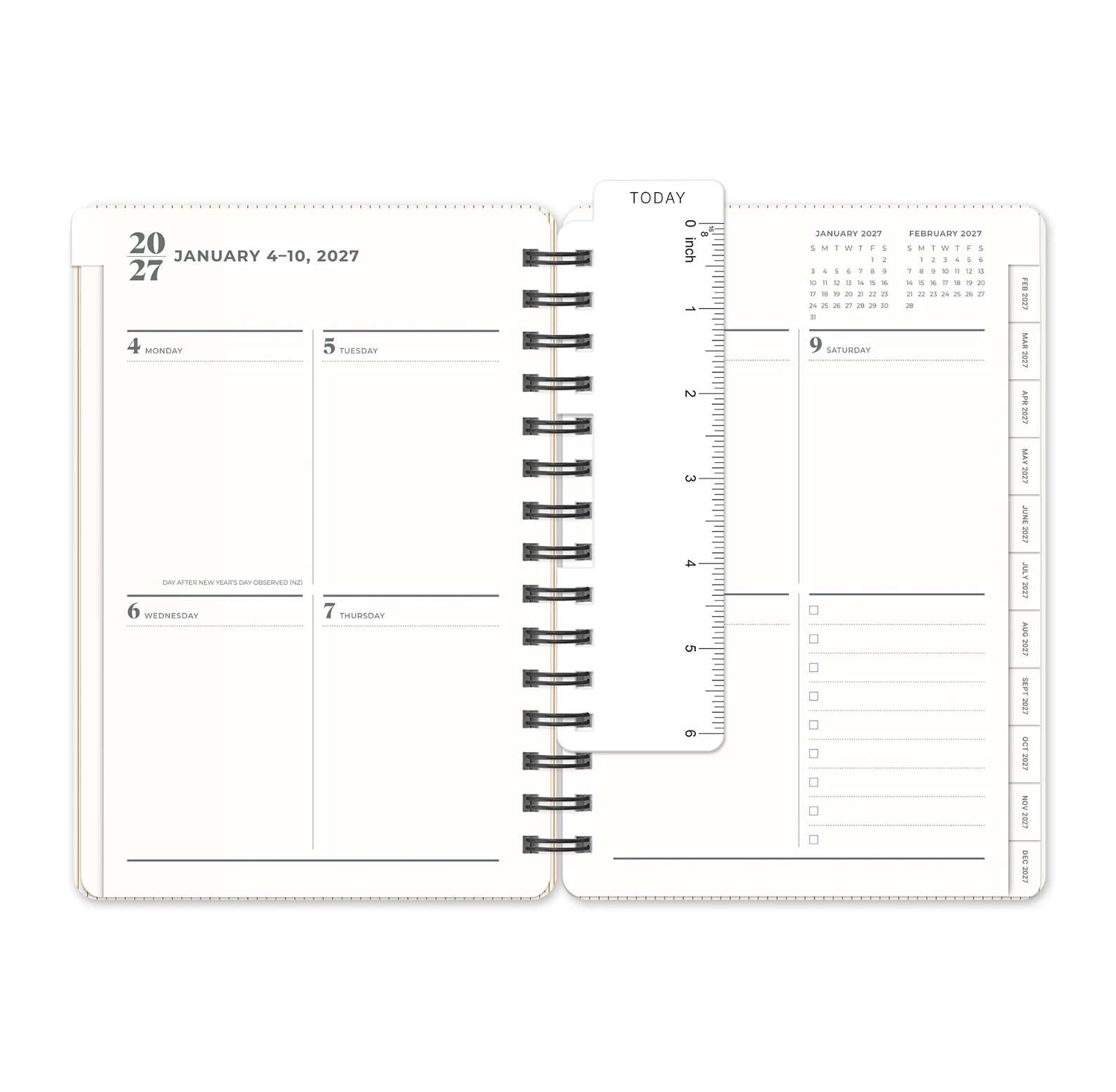 2027 Tawny Brown Agatha 17-Month Planner , , large image number 4