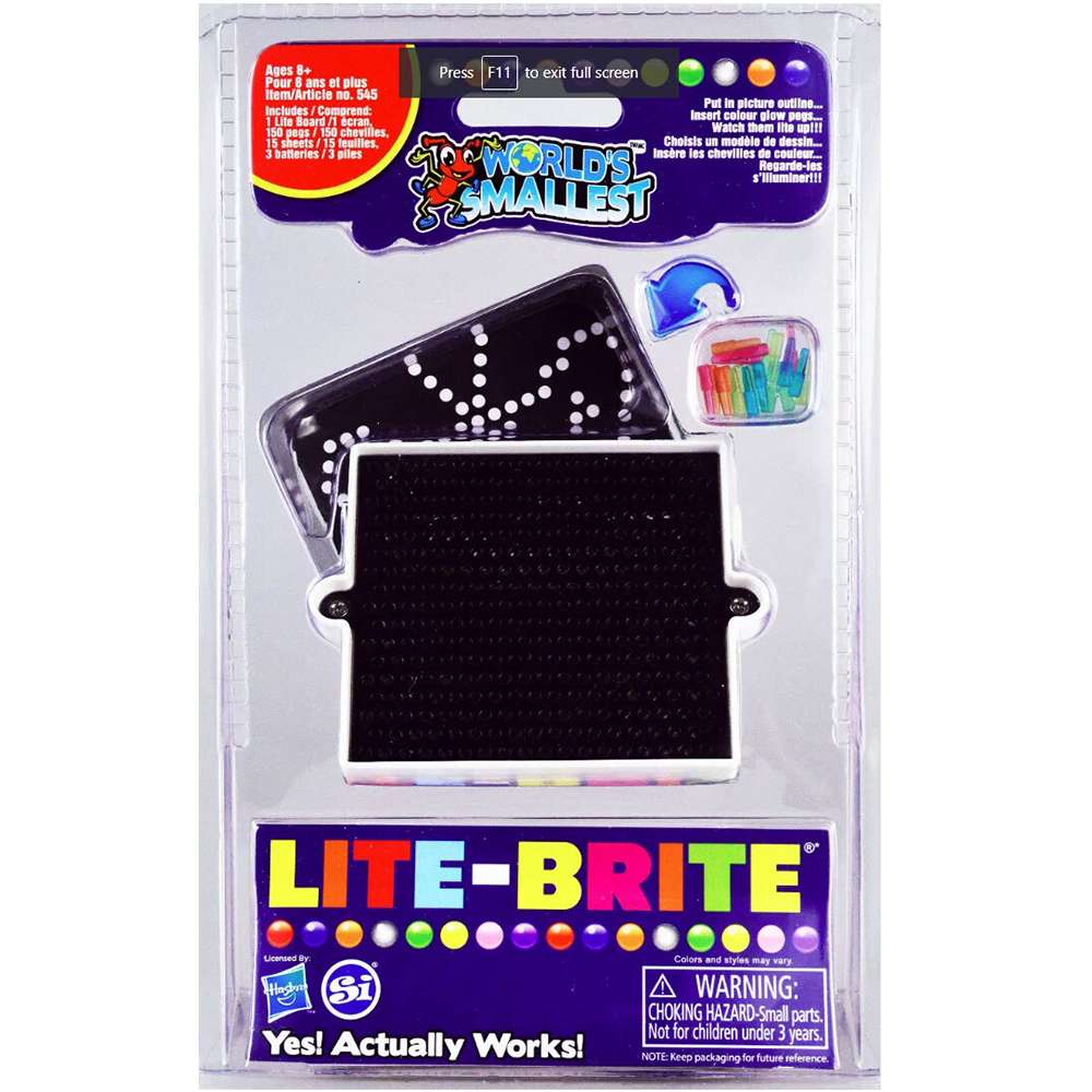 'World's Smallest' Lite Brite, , large image number 0