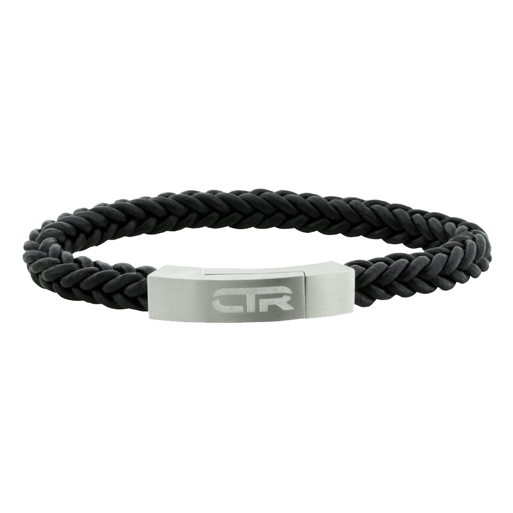 Leather/Stainless Steel CTR Bracelet, , large image number 0