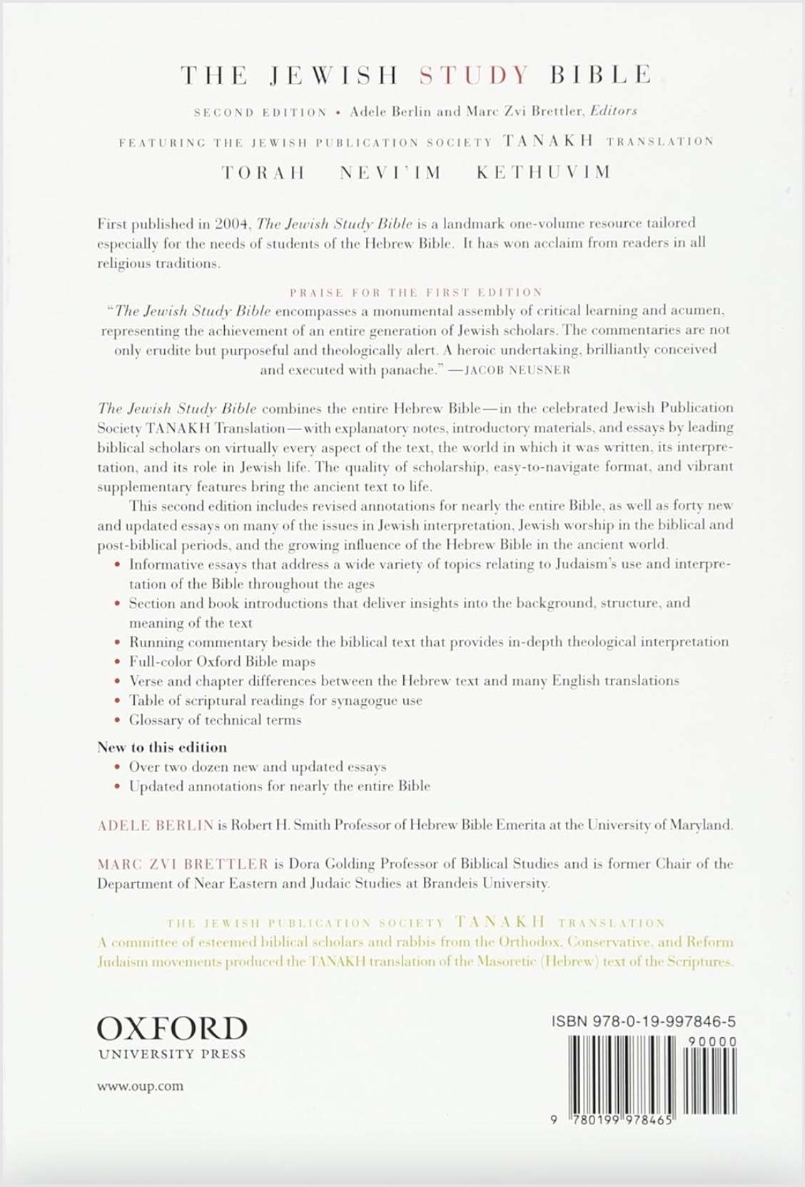 The Jewish Study Bible (Second Edition), , large image number 1