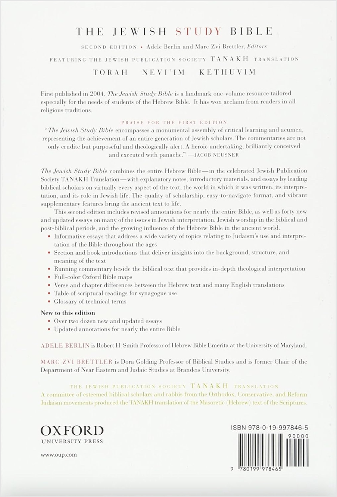 The Jewish Study Bible (Second Edition), , large image number 1