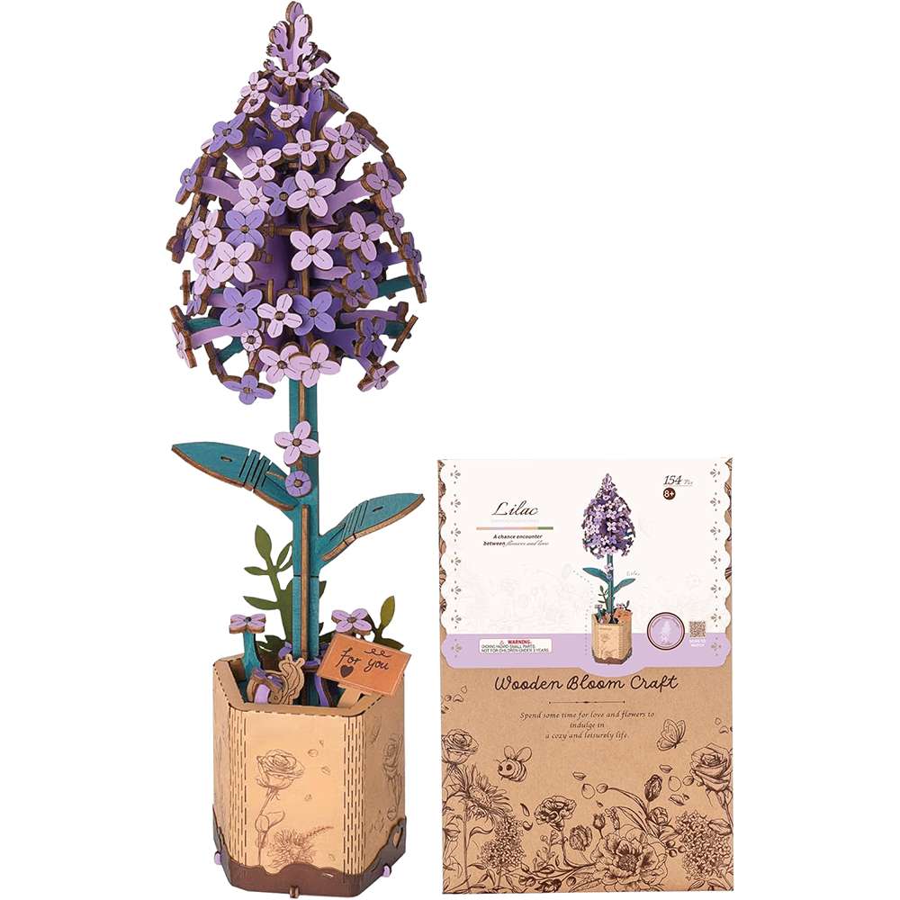 Lilac Bloom 154 Piece Wooden Puzzle