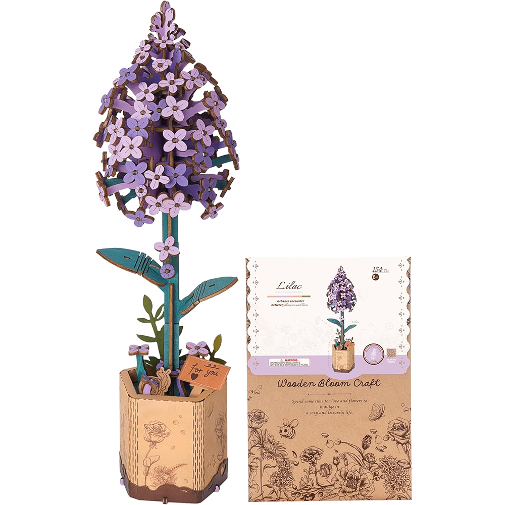 Lilac Bloom 154 Piece Wooden Puzzle
