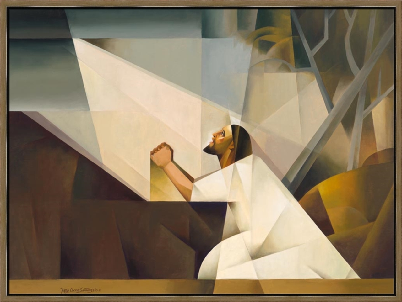 Gethsemane (23x30 Framed Canvas Giclee)