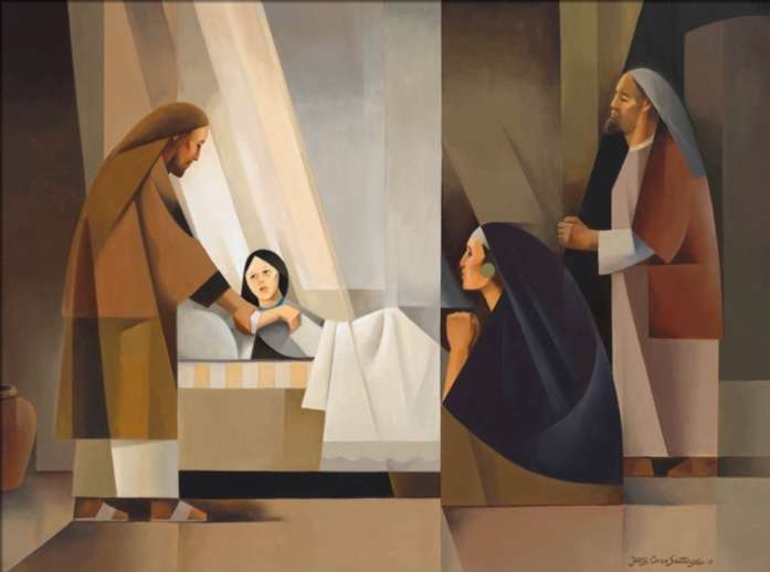 The Daughter of Jairus 11x14 Matted Print