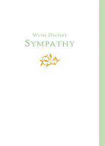 Carnation Foil Sympathy Card