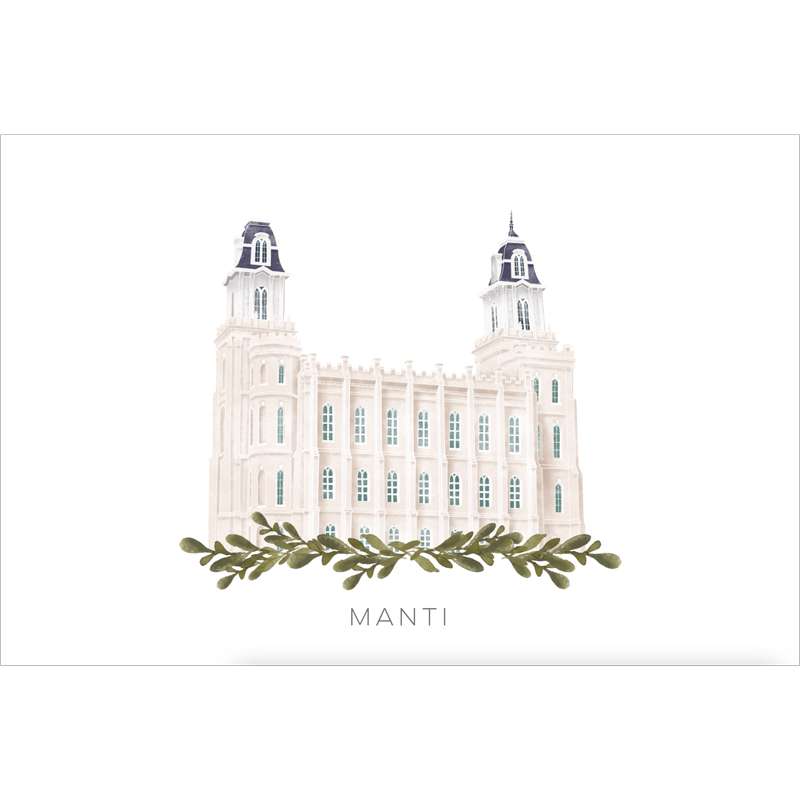Manti Utah Temple (18x22 Framed Paper Print), , large image number 2