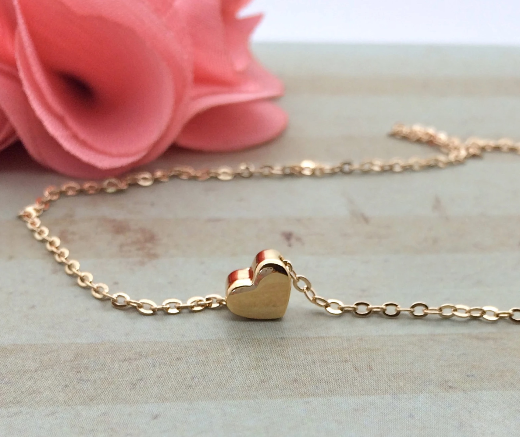 Side by Side or Miles Apart Heart Necklace, , large image number 2