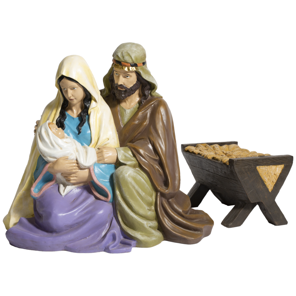 Life-Size Holy Family Nativity Set, , large image number 0