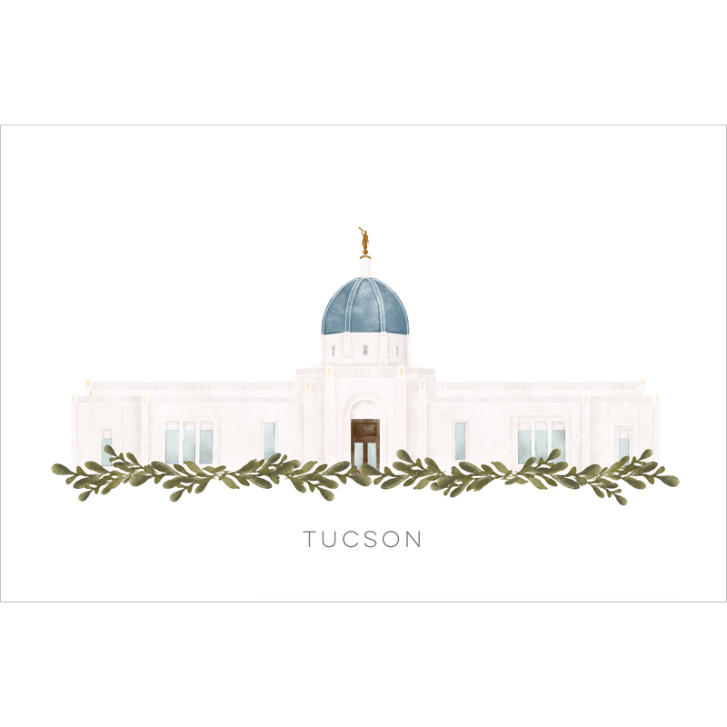 Tucson Arizona Temple (18x22 Framed Paper Print), , large image number 2