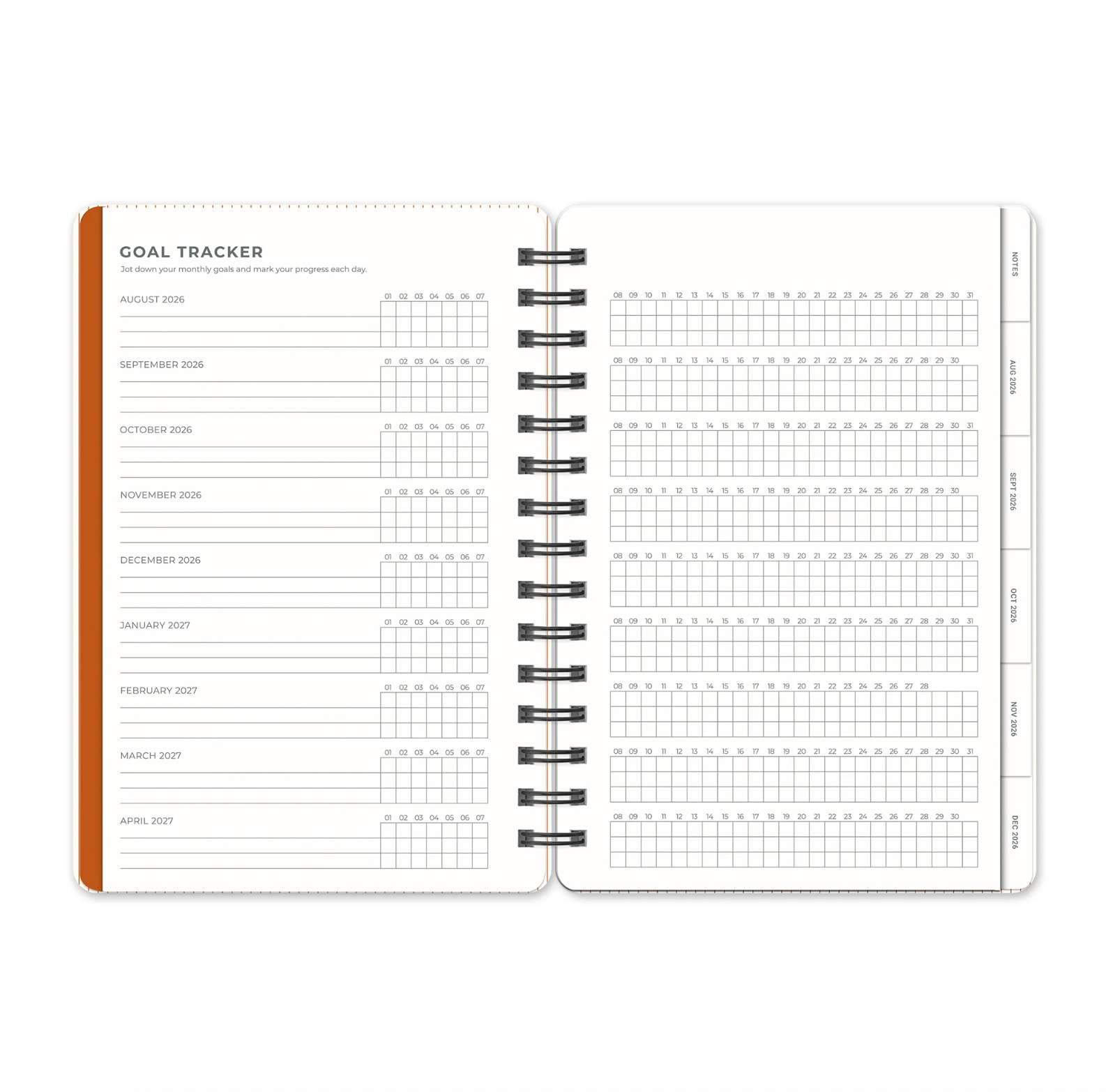 2027 Tawny Brown Agatha 17-Month Planner , , large image number 6