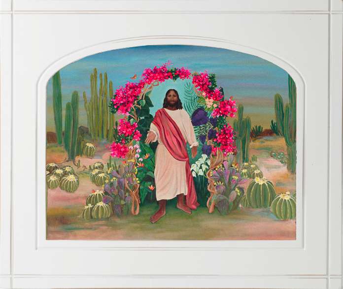 Making Space for Us  (11x13 White Arched Framed Paper Print)