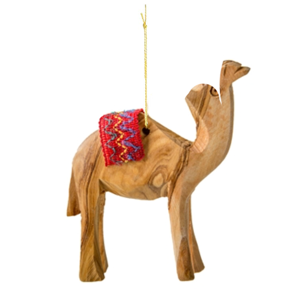 Camel with Red Blanket Ornament, , large