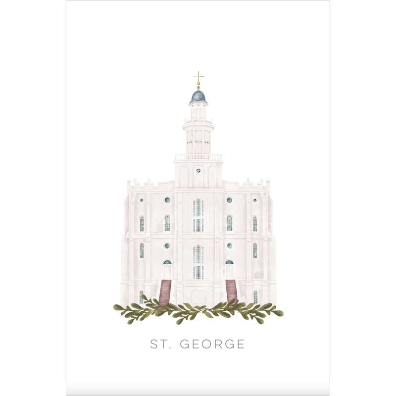 St. George Utah Temple (18x22 Framed Paper Print), , large image number 1