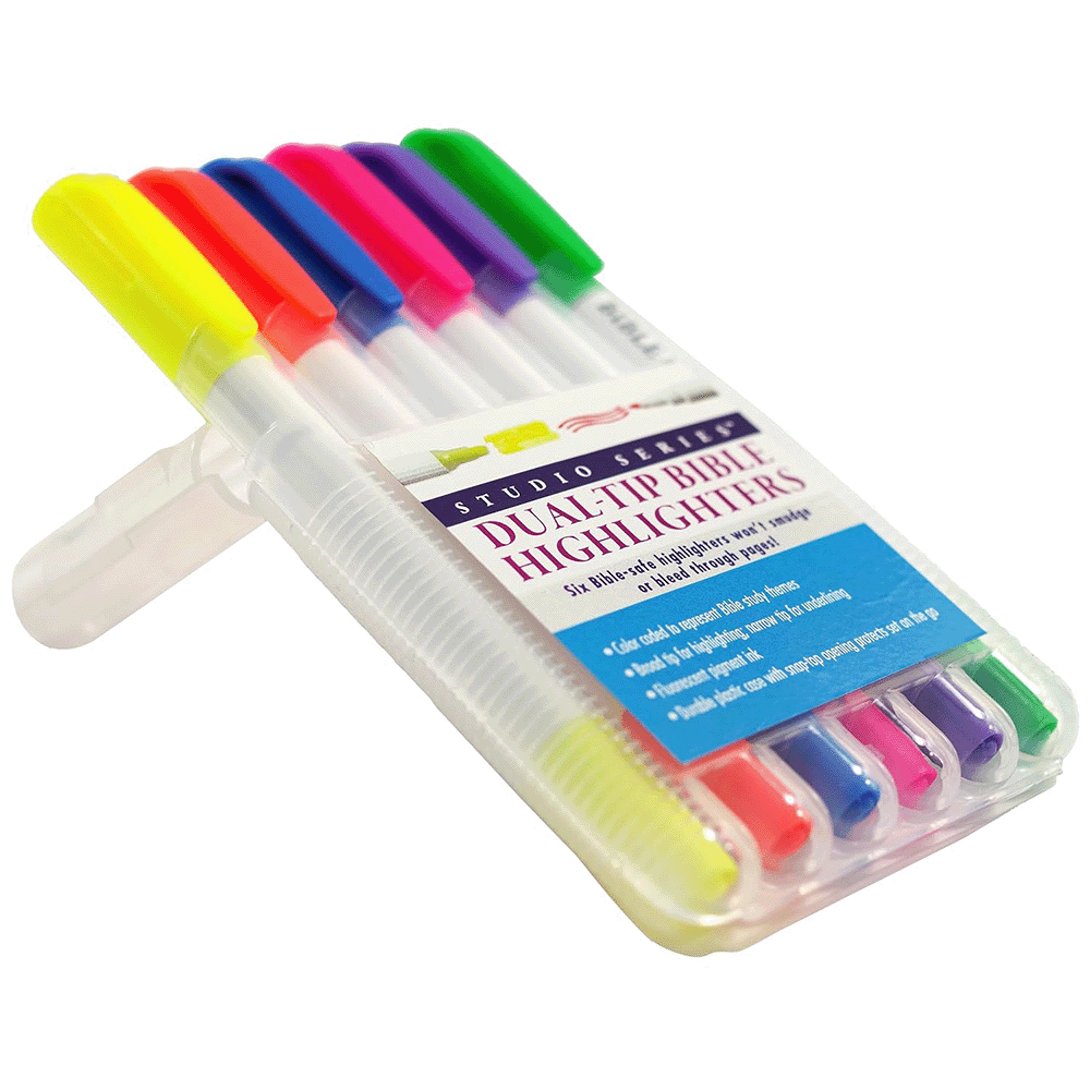 Bible Dual Tip Bible Highlighters Set Of 6, , large image number 2
