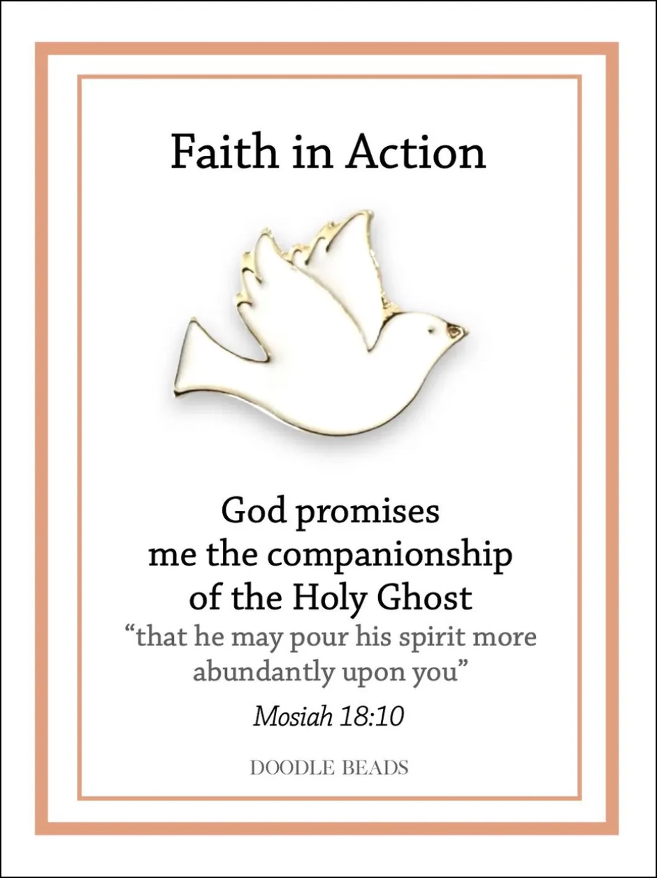 Dove Faith in Action Pin