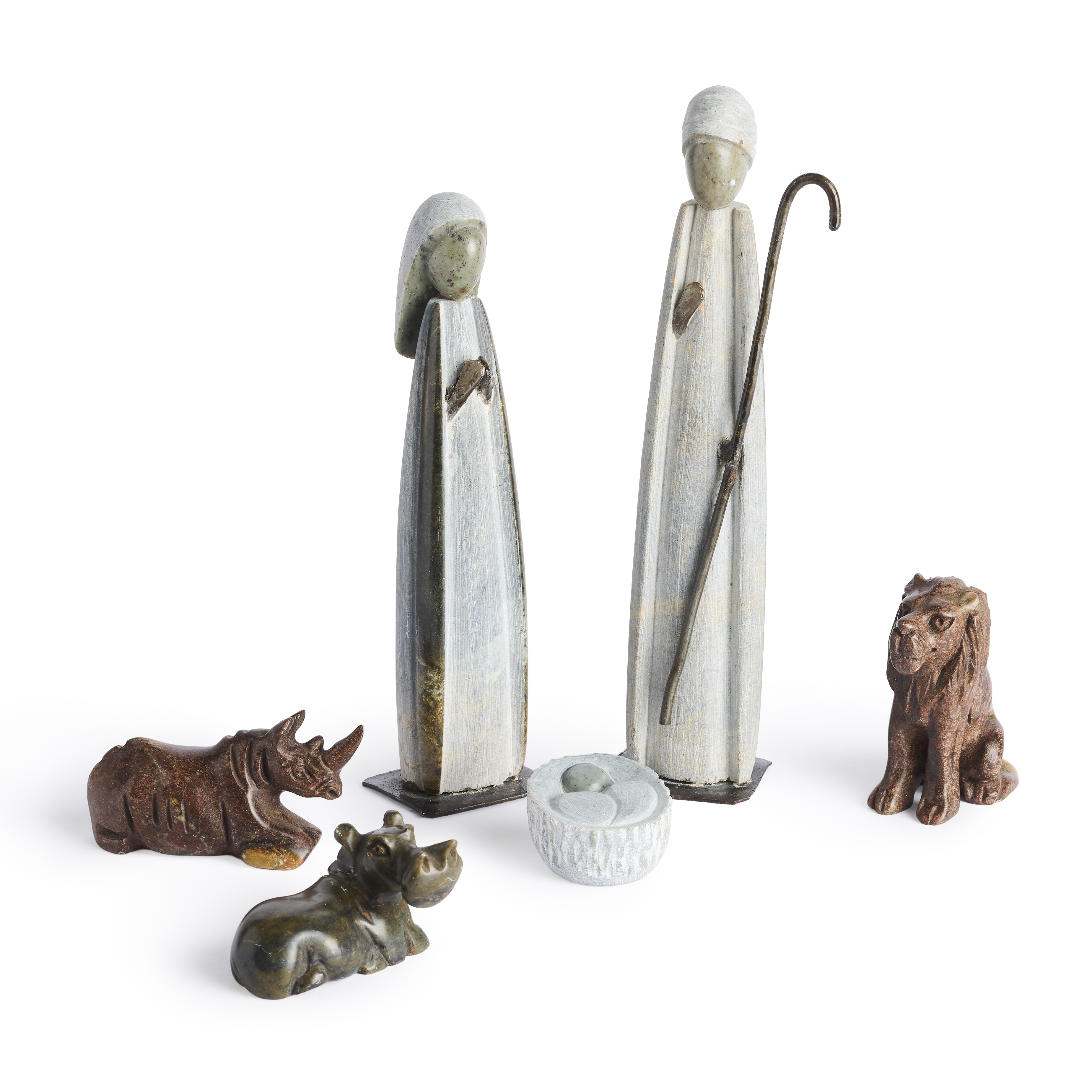 Zimbabwe Holy Family with Animals Nativity