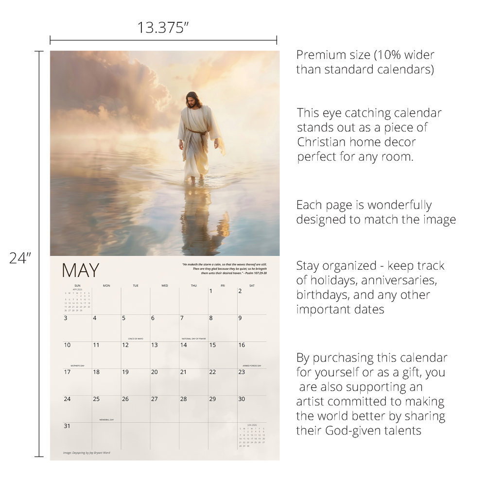 2026 He Leads Me Calendar, , large image number 2
