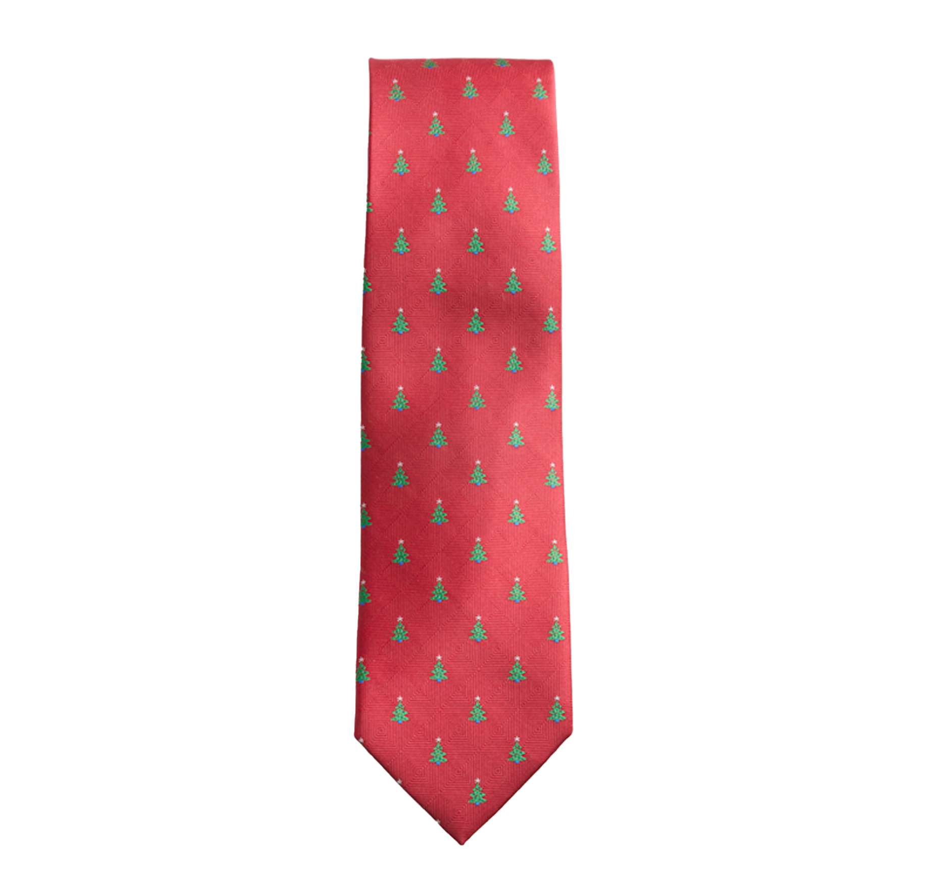 Men's Red O Tannenbaum Poly Necktie, , large image number 0