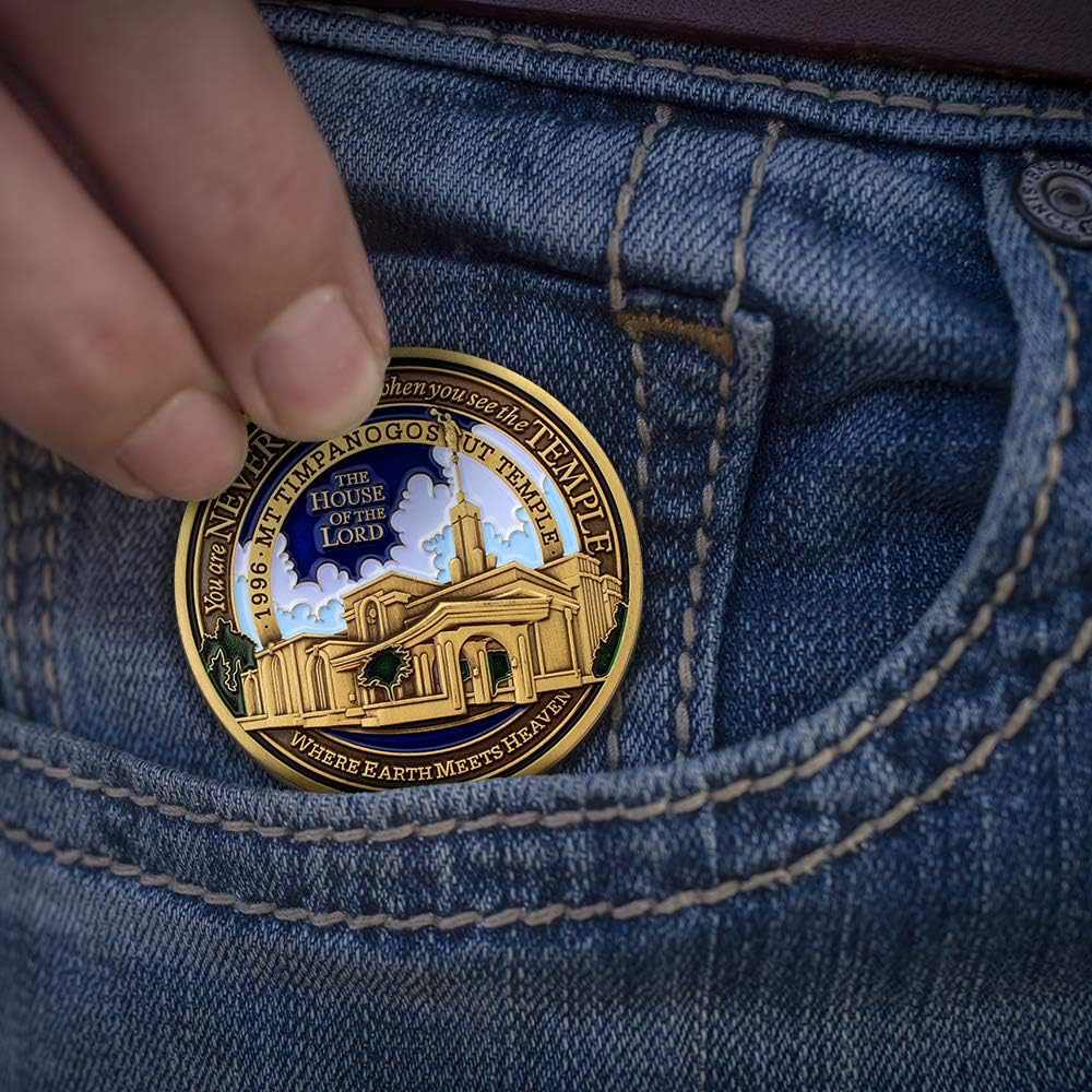 Mt. Timpanogos Utah Temple Medallion Coin, , large image number 4