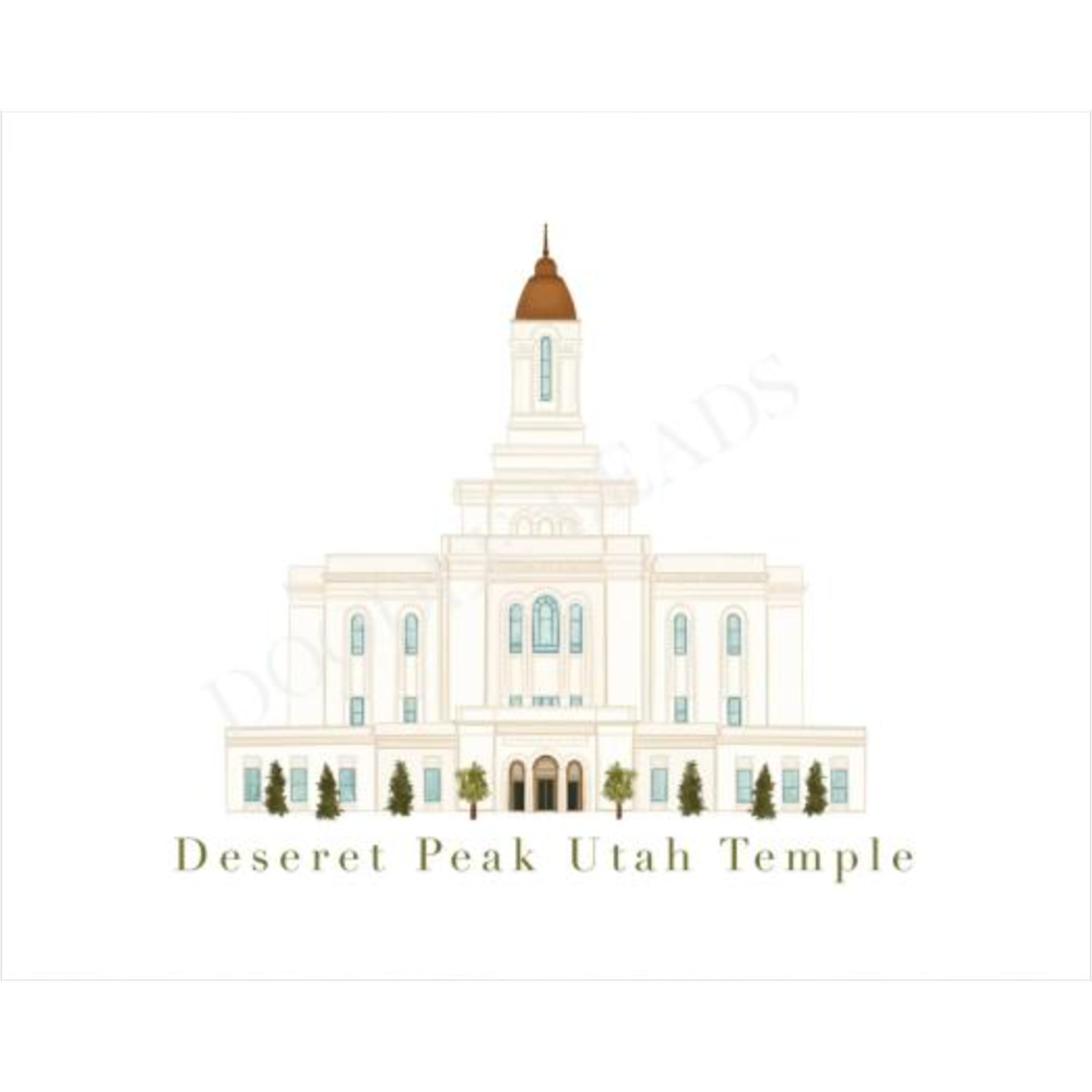 Deseret Peak Utah Temple Print