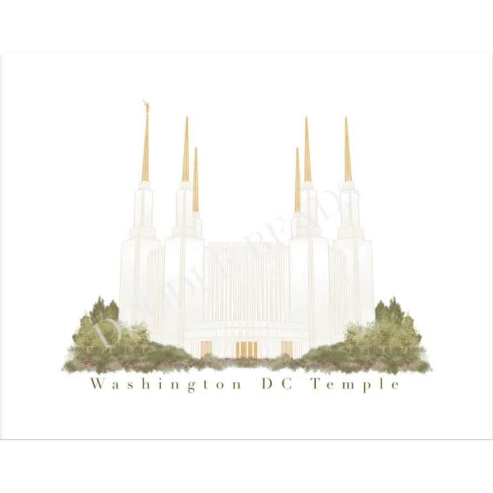 Washington DC Temple Print