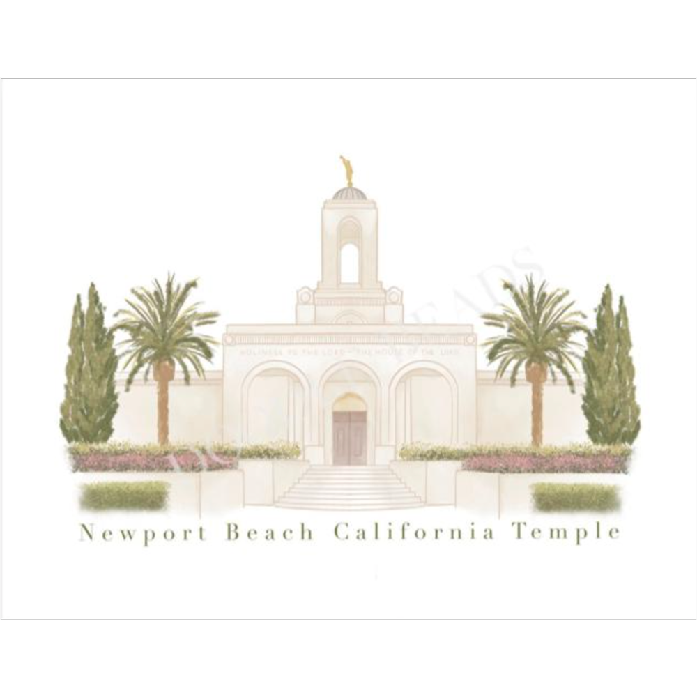 Newport Beach California Temple Print, , large image number 0