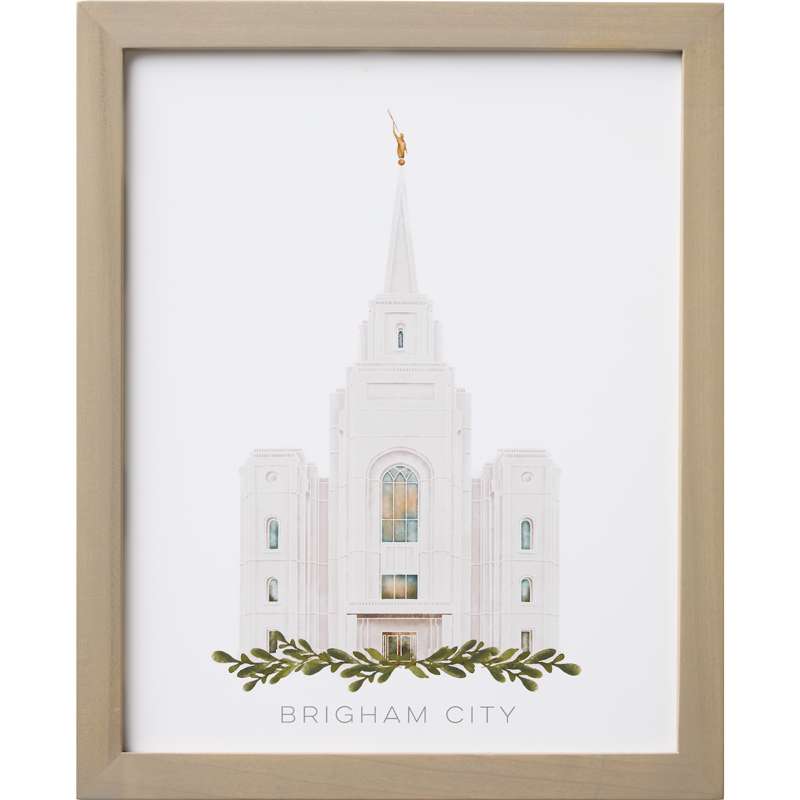 Brigham City Utah Temple (13x16 Framed Paper Print), , large image number 0